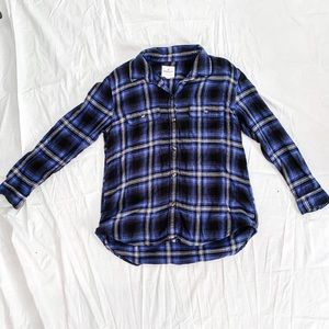 Blue & black flannel